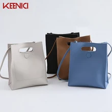 KEENICI Neue Einfarbig Koreanische Mode Retro Handtasche Schultertasche Der Groß Formel Messenger Handtasche Flut Kupplung Tote Bag Vintage-borse