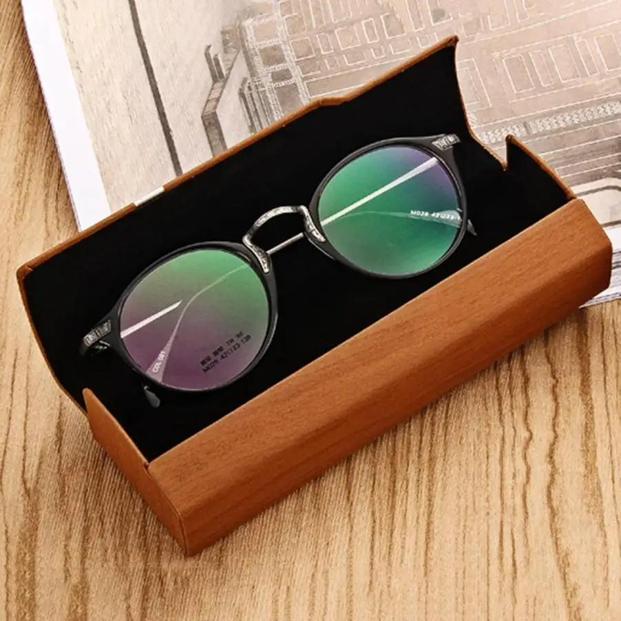 Retro Big Sunglasses Case For Reading Glasses Case Bag Box Eyewear Container eyeglass Cases Accessories student myopia eye box