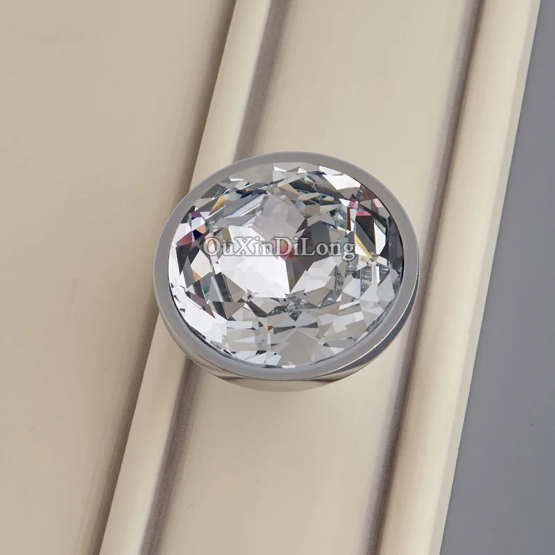 Роскошные 10 шт. европейские инкрустированные Кристальные ручки для кухонной