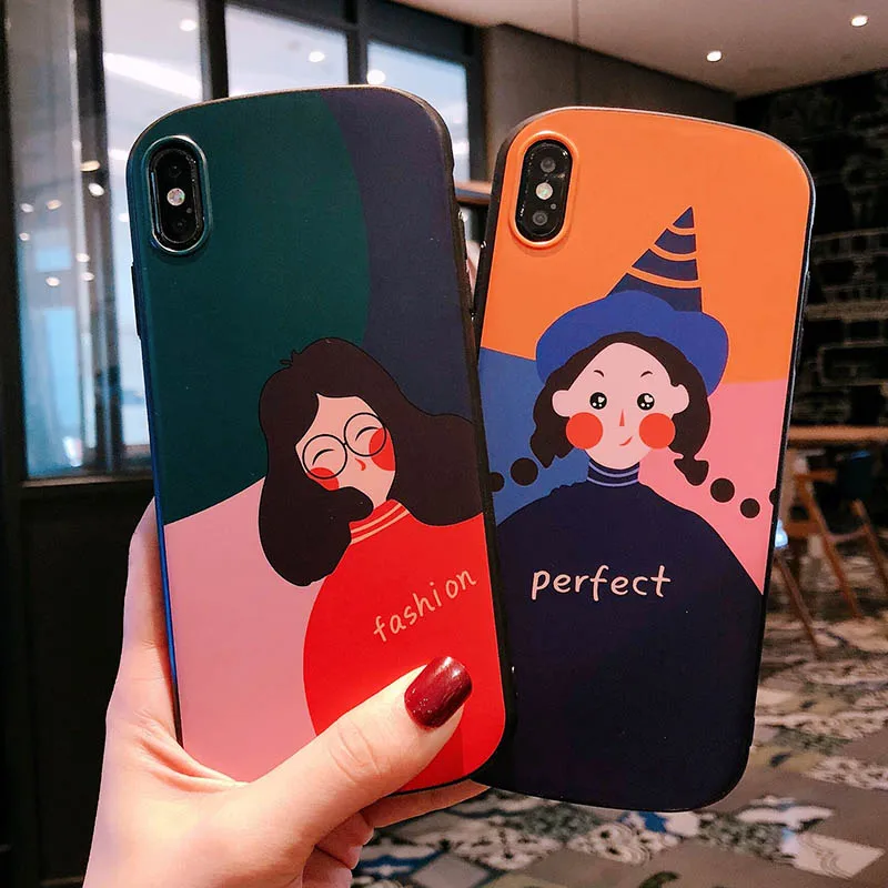 Мультяшный чехол Capinha для iPhone X Xs Max Xr 7 8 Plus ультра тонкий силикон 6 S 6s 6plus мягкий TPU