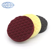 Hexagonal Pattern Type Polishing Pad with 6 Inch Hook and Loop Car Polish Pads Work with Cars Polisher Buffer for Buffing