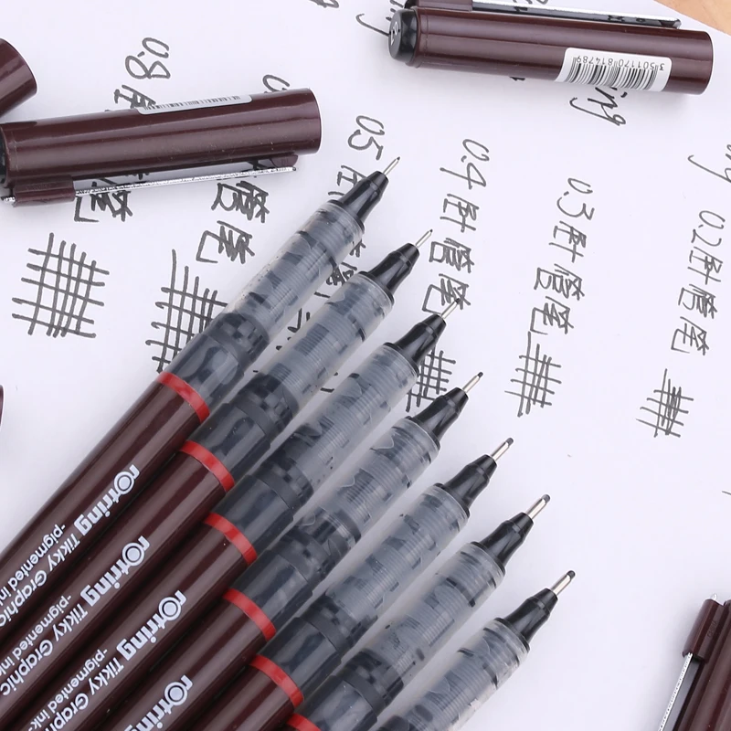 6 шт. Германия Rotring TIKKY графическая одноразовая тонкая ручка для рисования|6pcs pens|line