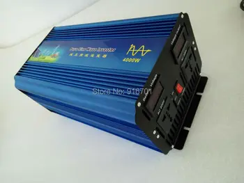

Free Shipping digital display 4000W 8000W(peak) 36V DC input to 220V AC output Pure Sine Wave Power Inverter