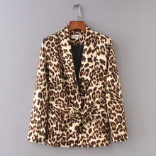 FF60-442 европейский и американский модный Леопардовый пояс костюм