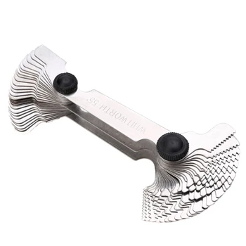 

52pcs Thread Measuring Gauge 60 Degree Imperial Metric Screw Thread Pitch Gauge For Measuring Tool Woodworking Tool