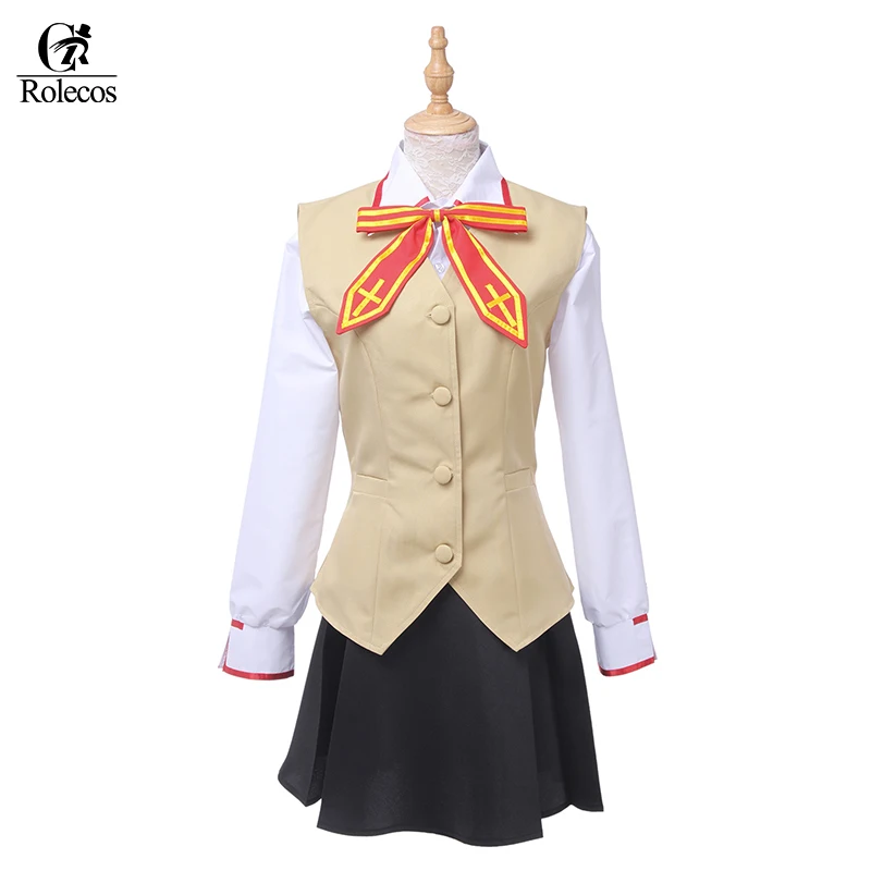 

Rolecos 2017 New Arrival Anime Fate stay night Cosplay Costume Rin Tohsaka Halloween Cosplay for Women Vintage Costume 3pcs Sets
