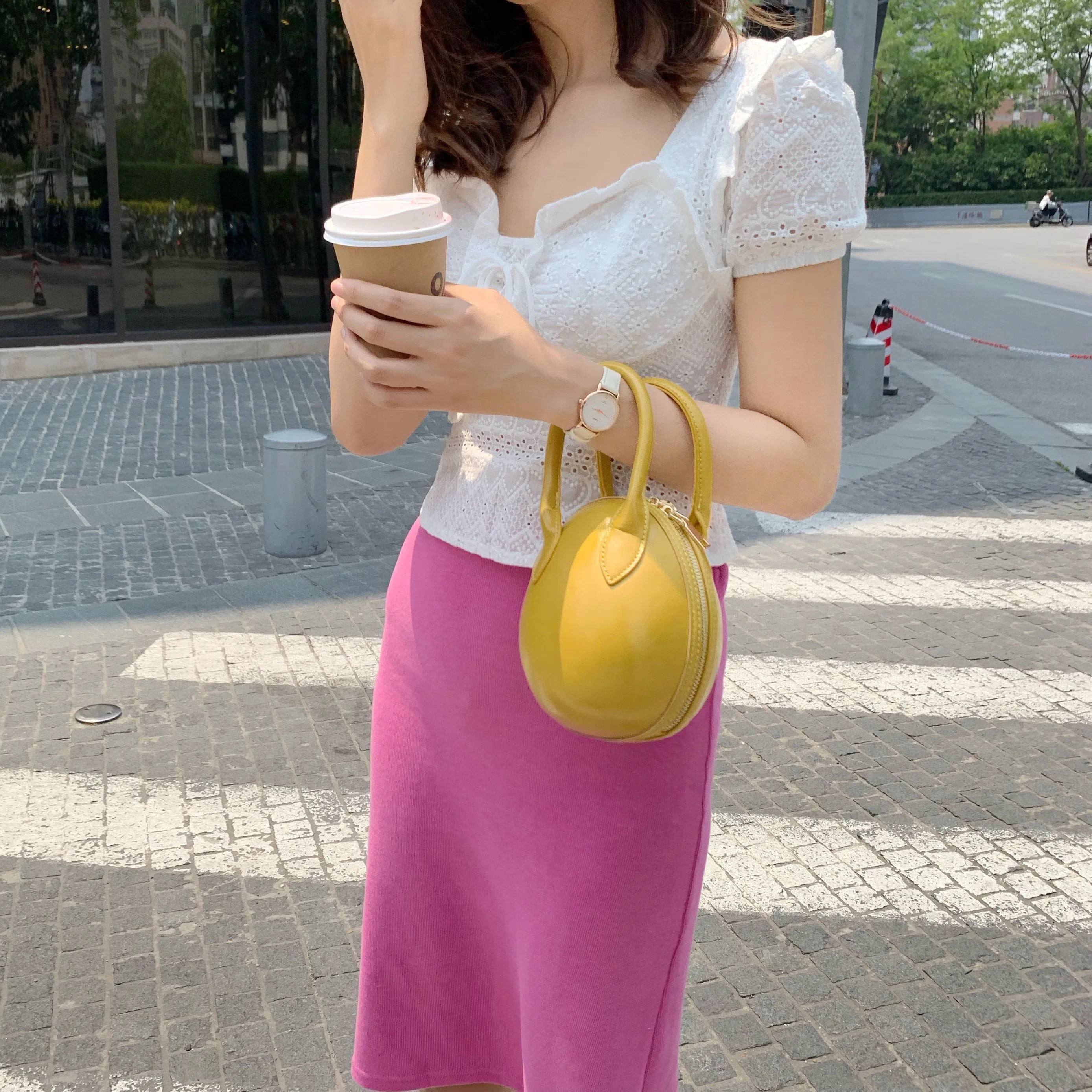 

2019 New Fashion Mini PU Leather Handbag One Shoulder Cross-body Bag Small Round Package Women bag Messenger Bags