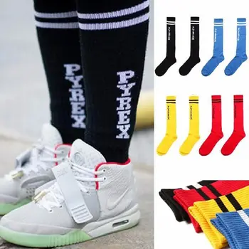 

one pair PYREX Long Skateboard Cotton Sock Unisex Sock 23 PYREX Hip-Hop Sock