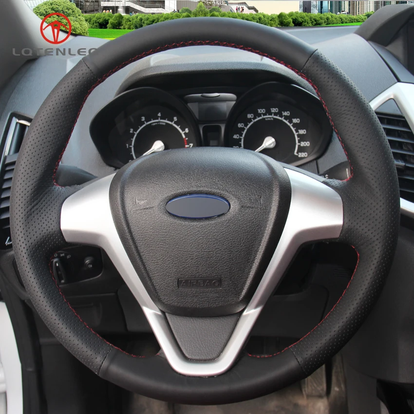 Buy LQTENLEO Black Genuine Leather DIY Hand stitched