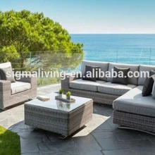 Новое поступление хорошая уличная мебель современный наборы плетеных диванов для продажи