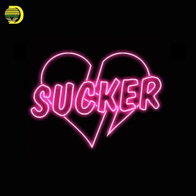 neon sign for neon heart sucker pub real glass tubes art lamp neon