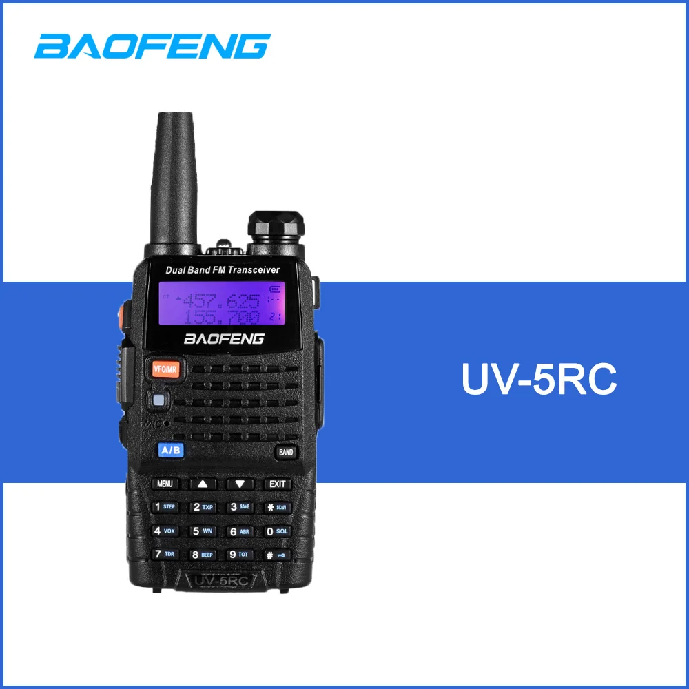 

BAOFENG UV-5RC Walkie Talkie Transceiver 2-way Radio 128CH VHF/UHF Dual Band Handheld Transceiver Interphone Walkie-talkie