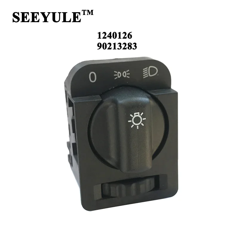 

1pc SEEYULE 1240126 / 90213283 Car Headlight Switch HeadLamp For Opel Astra F calibra Omega Vectra A Corsa B tigra 1986-2011