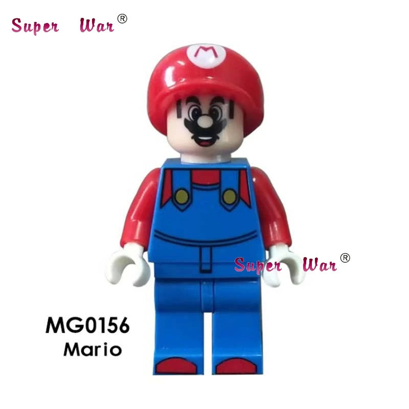 Один строительный конструктор Super Mario Bros Luigi Dragon Ball Z Torankusu мультфильм серии модель кирпич детские игрушки для детей - Цвет: MG0156