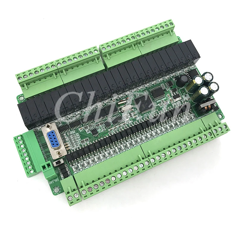 

High speed FX3U-48MR/40MR 24 input 24 output 6 analog input 2 analog output industrial control board with RTU CAN communication
