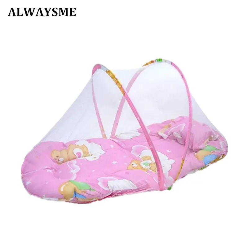 ALWAYSME 110x60x38 см и 75x45x40 см 0,32 кг портативный складной детский коврик колыбели коврик с москитной сеткой весна лето