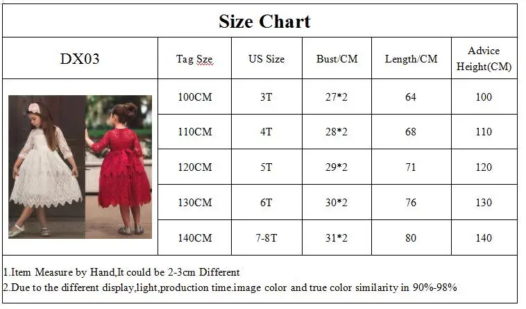 DX03-SIZE CHART