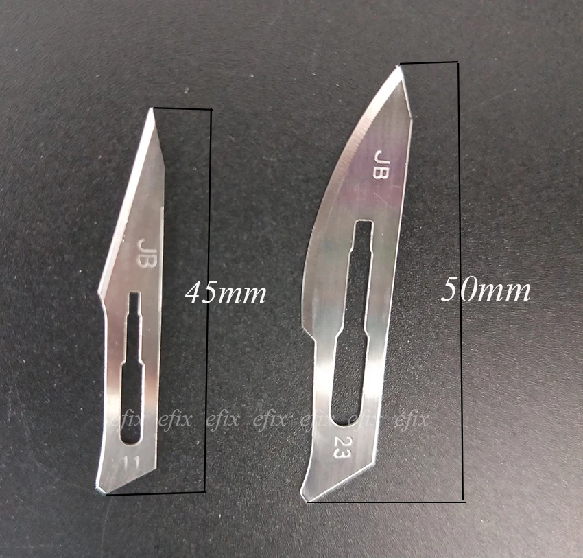 1 Set 10 pc 10#-24# Carbon Steel Surgical Scalpel Blades+ 1pc 4# Handle Scalpel DIY Cutting Tool PCB Repair Knife