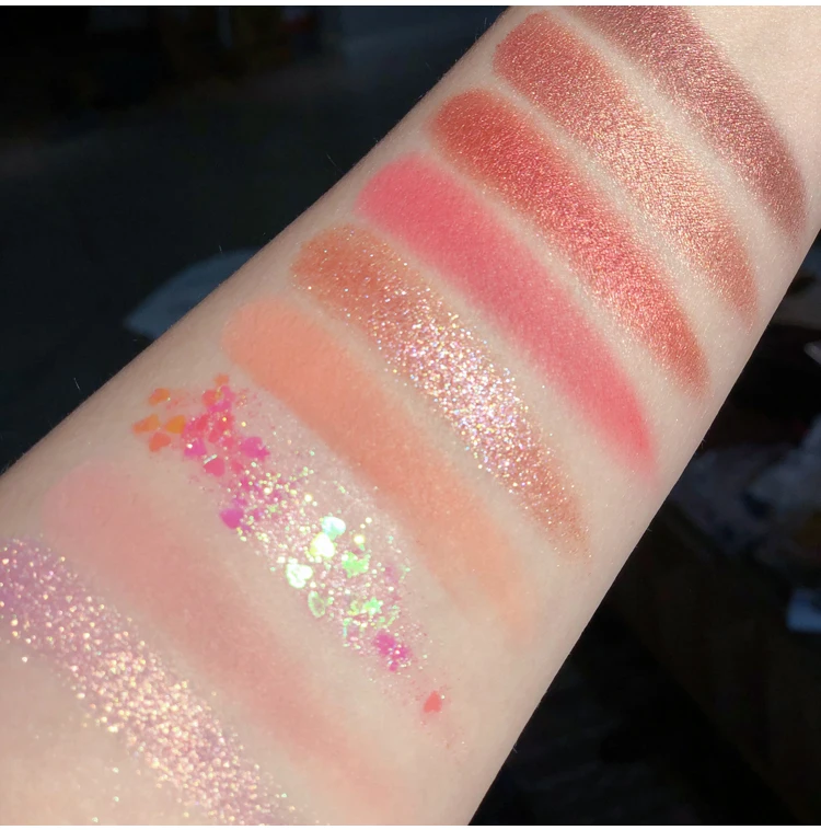 Paleta de Sombras Matte e Cintilantes à Prova Paleta de Sombras de 9 Cores Nude Água Pigmento Cosmético d' 11 High Quality Beleza e saúde