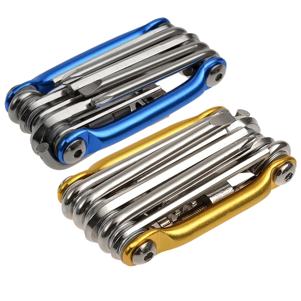 

Mini Repair Pocket Folding Tool 11 in 1 Bicycle Mountain Road Bike Tool Set Cycling Multi Repair Tools Kit Wrench