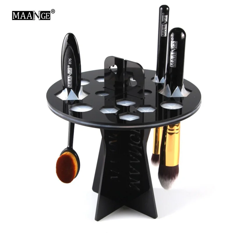 New Brands Makeup Brushes Holders Acrylic Dry Brushes Rack Convenient