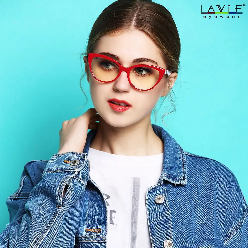 OLIEYE Acetate Reading Glasses for Women Retro Cat Eye Reader Computer Glasses with Spring Hinges Acetate Legs 