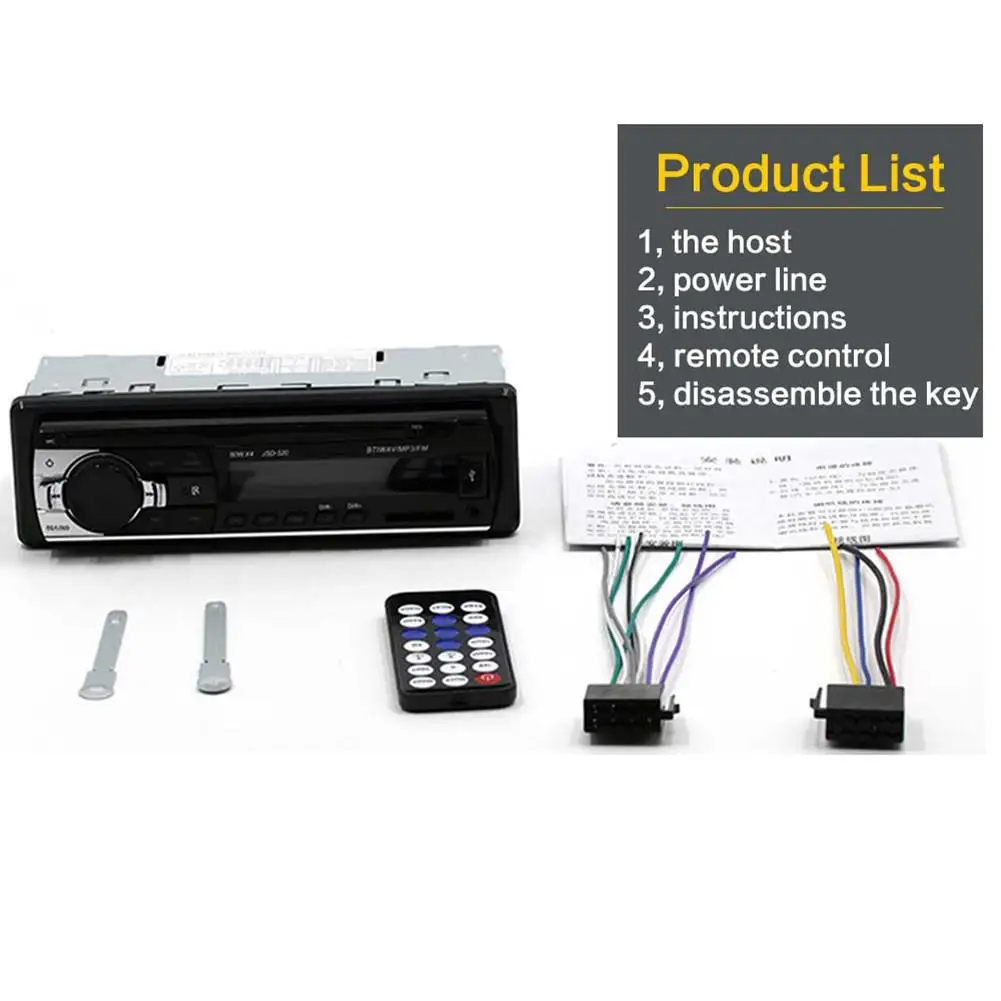 Универсальное автомобильное радио MP3 плеер Bluetooth 2 0 стерео USB/SD/FM громкой связи USB