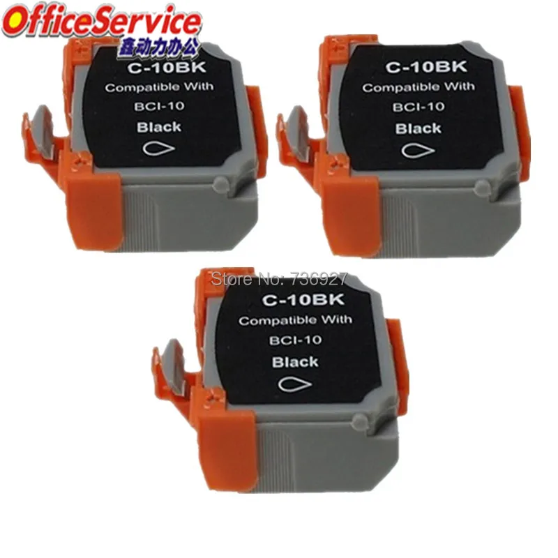 

3Black BCI10 BCI-10 BCI-10BK Compatible ink Cartridge For Canon BJC-50 BJC-55 BJC-70 BJC-80 BJC-85 BJC-85PW BJ-30 inkjet printer