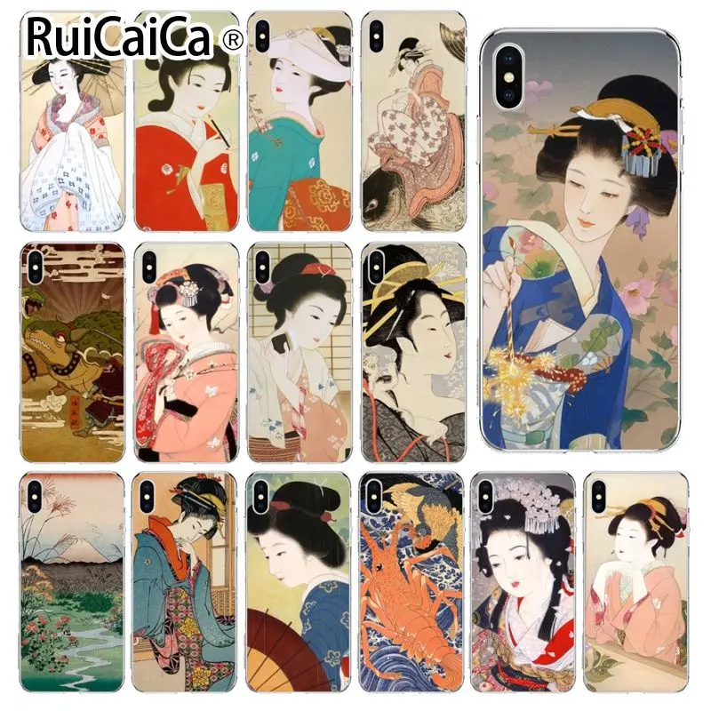 Ruicaica Ukiyo-e в японском стиле красивый чехол для телефона Apple iPhone 8 7 6 S Plus X XS MAX 5 5S SE XR