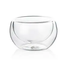 Прозрачный 50 мл Kongfu чайная чашка прозрачный двухслойный изолированный класс Цветочный Чай Кофе Вино Виски Питьевая Посуда для напитков