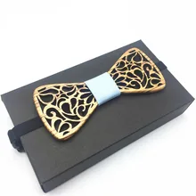 Новинка, популярный мужской Жесткий деревянный лук, галстук для мужские с принтом, классические галстуки-бабочки, креативный ручной работы, Бабочка, деревянный лук, галстук Тотем