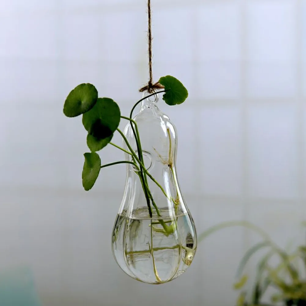Glass Flower Plant Stand/Hanging Vase Terrarium Container Home Wedding Decor 1pc 