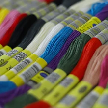 150 diferentes cores dmc algodão fio bordado ponto cruz 8.7yds 100% egípcio longo fibrer algodão duplo mercerizado