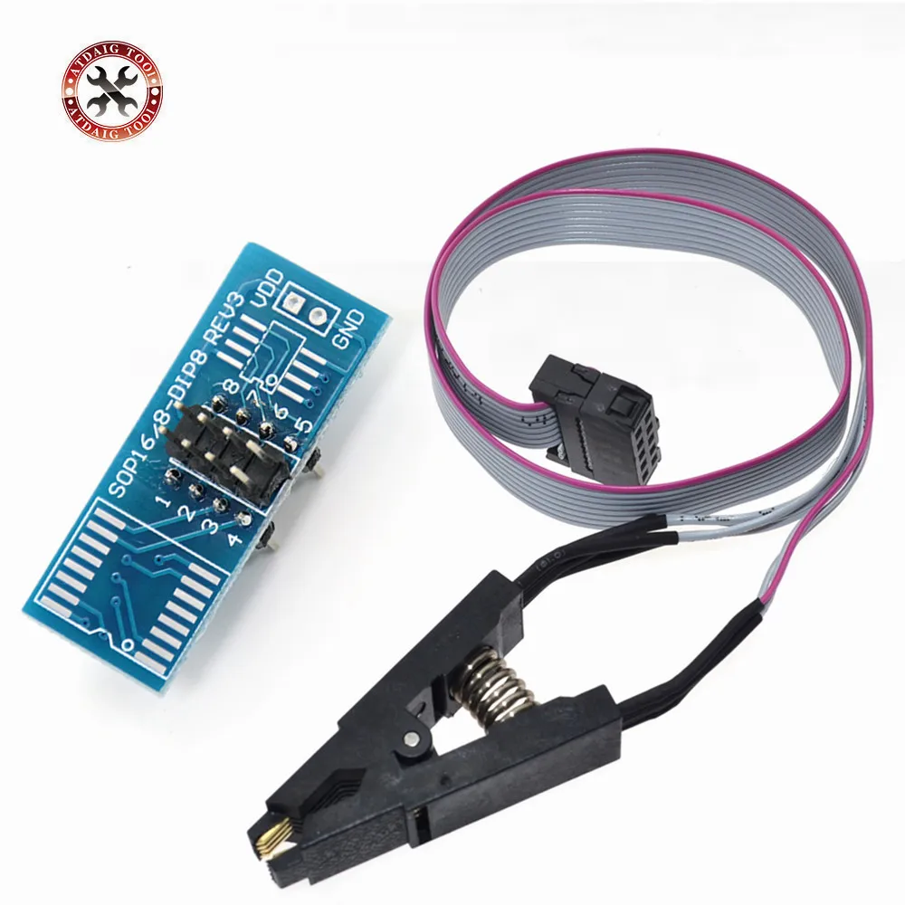 Высококачественный тестовый зажим SOIC8 SOP8 для EEPROM 93CXX/25CXX/24CXX встроенное