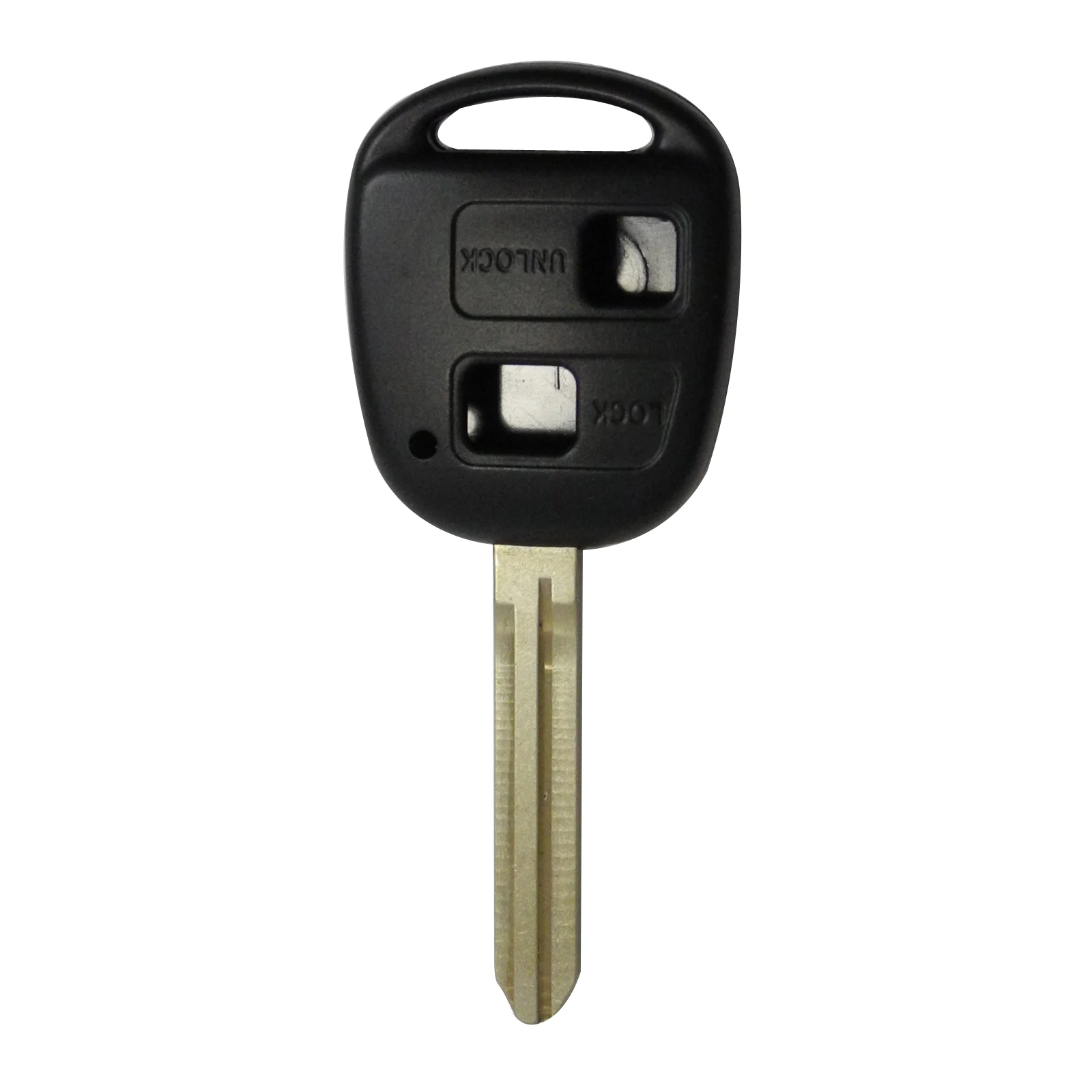 Jingyuqin 1 шт. 2 кнопки Uncut ЗАМЕНА дистанционного транспондера ключ зажигания Оболочка Чехол для Toyota Tacoma Toy43 лезвие без чипа