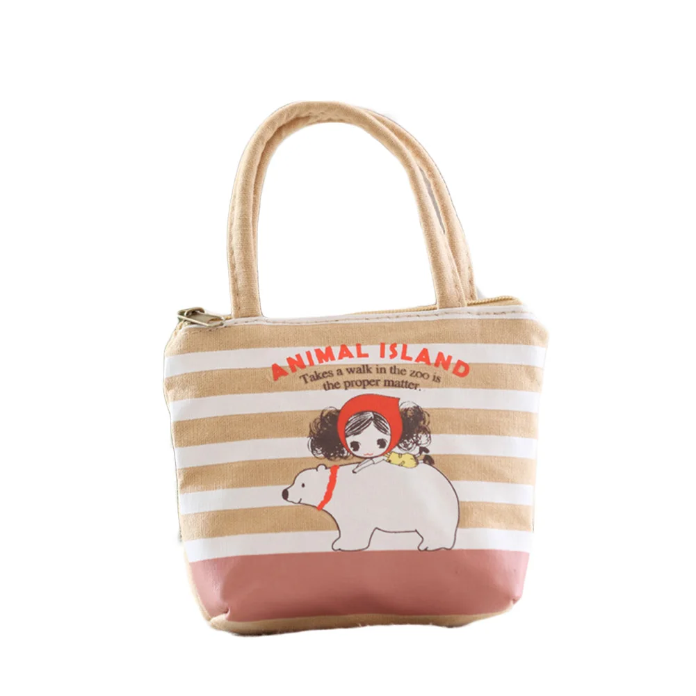 

Harajuku Ladies Cute Handbag Small Wallet Coin Bag Linen Purse summer women Small Bag