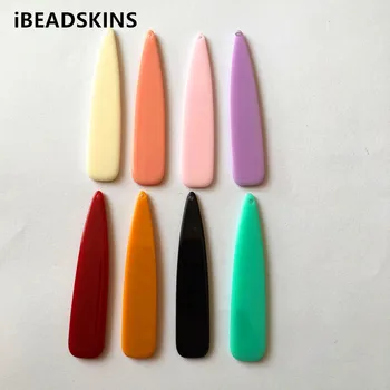 

New arrival! 54x12mm100pcs/lot acrylic drop-shape charms for stud earrings/earrings accessories/Earring parts DIY