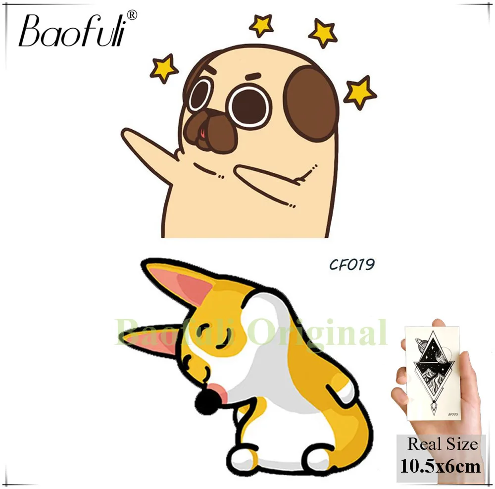 Тату Baofuli с героями мультфильмов Щенячий патруль временная татуировка
