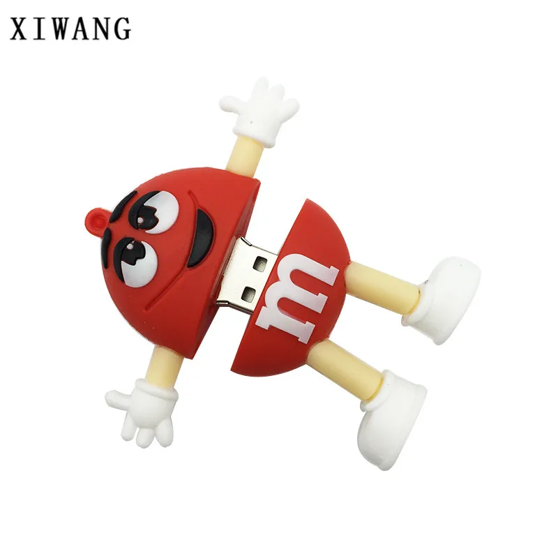 USB флеш-накопитель 128 Гб мультфильм M& M Chocolate Bean usb 2,0 4 ГБ 8 ГБ Флешка 16 Гб Флешка 32 Гб 64 Гб usb карта памяти