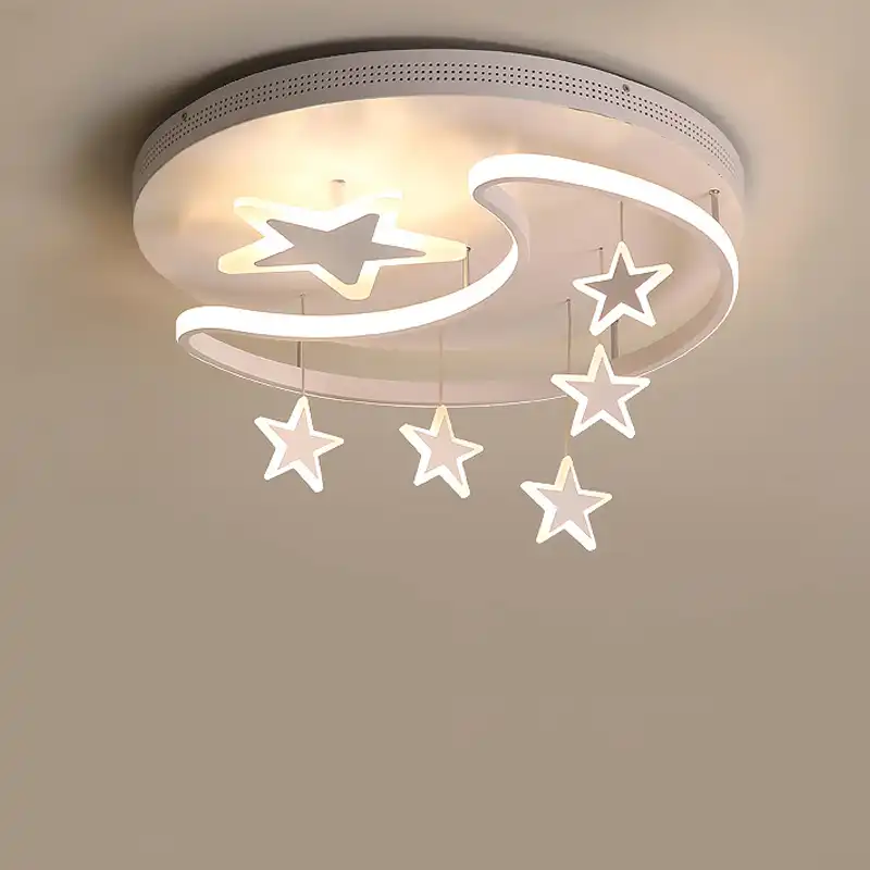 lampara led de techo moderna para habitacion de bebe luz infantil con control remoto para habitacion de ninos