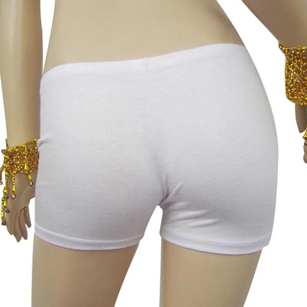 14 цветов женские короткие штаны для йоги спортивная безопасность нижнее белье танец живота обтягивающие леггинсы NewestN - Цвет: Белый