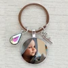2022/2022 new hot handmade birthday name key chain photo child mom dad a family photo of a gift Crystal keychain Letter keychain ► Photo 2/6