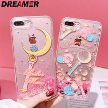 

DREAMER Glossy Silicone Personality Phone Cases For iphone 6 6s 7 8 Plus Fashion Monogram Glitter TPU Cover For iphone X XS Case