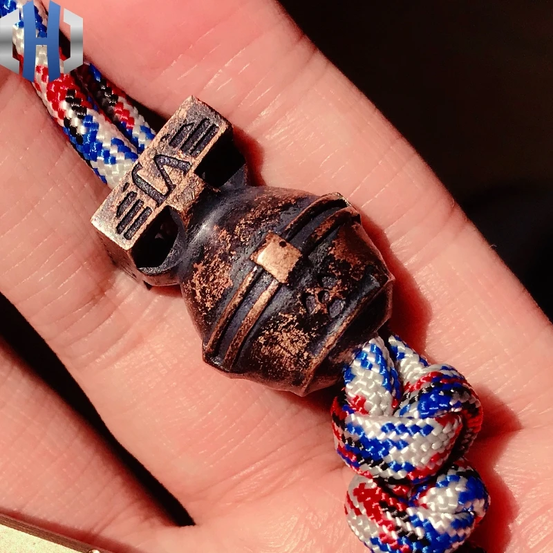 

New Bomb Missile Fly Sling Pendant Vintage Copper Spot War Ornament Knife Beads