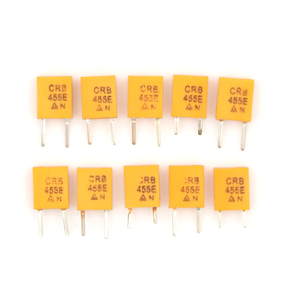 

10pcs/lot Yellow 2pin 455E 455KHz 455K DIP-2 Ceramic Crystal Oscillator