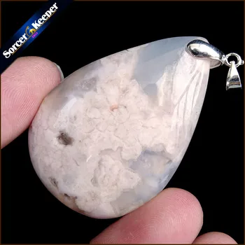 

Real Female Natural Bijoux Femme Choker Necklaces Pendants Hand Made Cherry Blossoms Agates Stone Beads For Jewelry Making US357