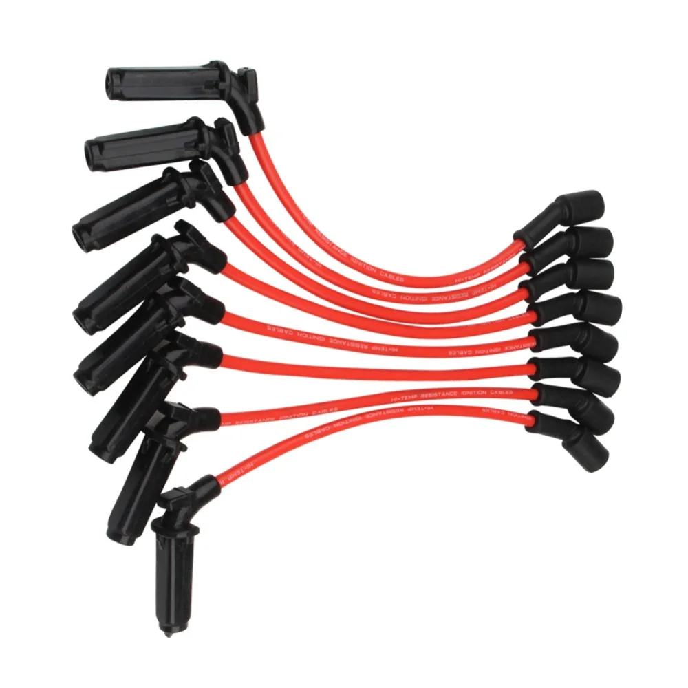 Spark Plug Wires 8pcs 8 mm For Chevy/GMC Ls1 4.8l 5.3l 6.0l 1999-2006 9059 27cm