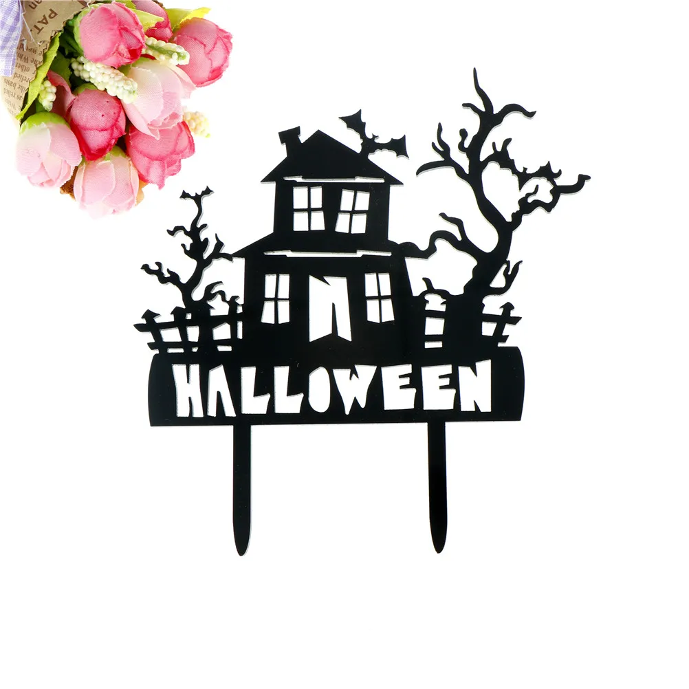 

Horror Castle Tree Bat Halloween Acrylic Cake Topper For Cake Decoration 14.2 x 15.2 x 0.2cm