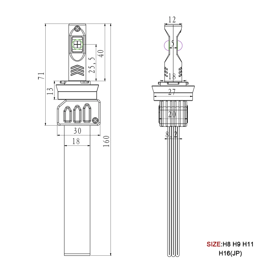 2x автомобиль светодиодный H7 9006 H16(Япония) лампы 90 Вт 9000LM для XHP50 чипы светодиодный головной светильник белый лампы светодиодный H4 9012 H11 HB3 HB4 H8 9005 туман светильник