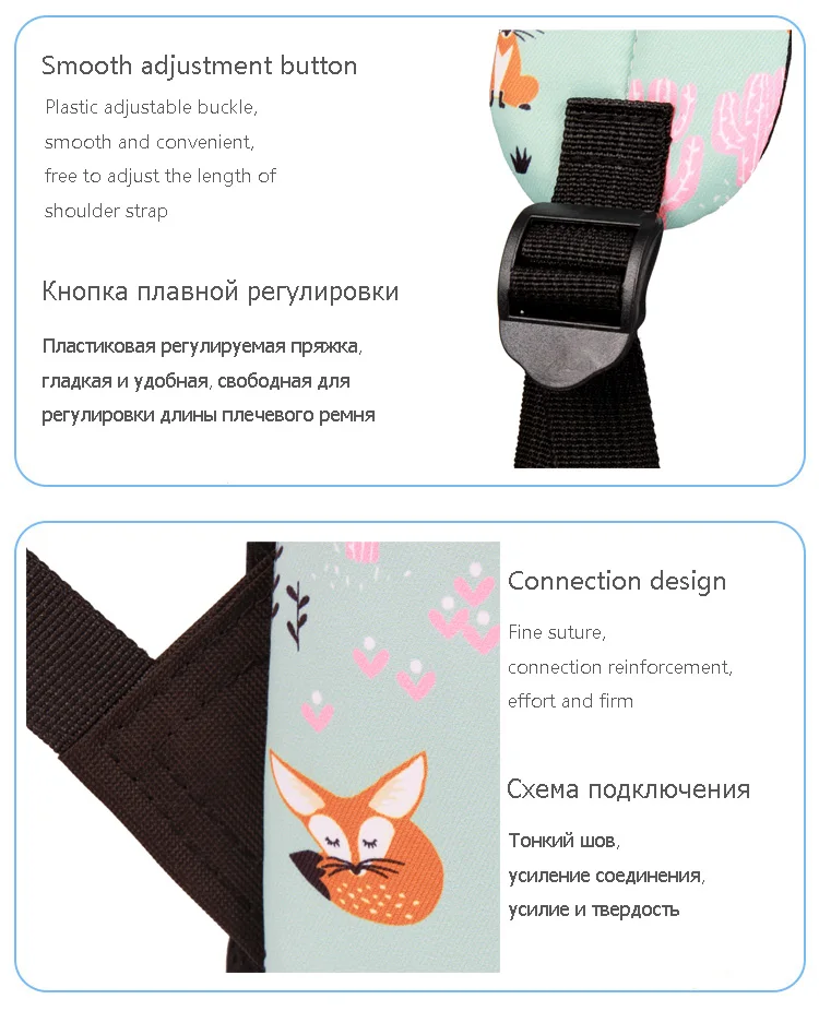 WINNER Fox Pattern Printing Backpack Female Travel Daily Laptop Student School Backpack Water  Repellent For Teenagers Mochila 2018 (14)